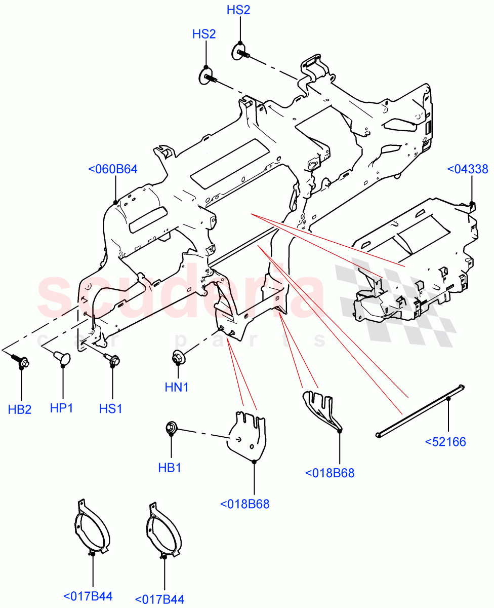 Instrument Panel (Upper, Internal Components) (Changsu (China)) ((V) FROMKG446857) of Land Rover Land Rover Discovery Sport (2015+) [2.2 Single Turbo Diesel]