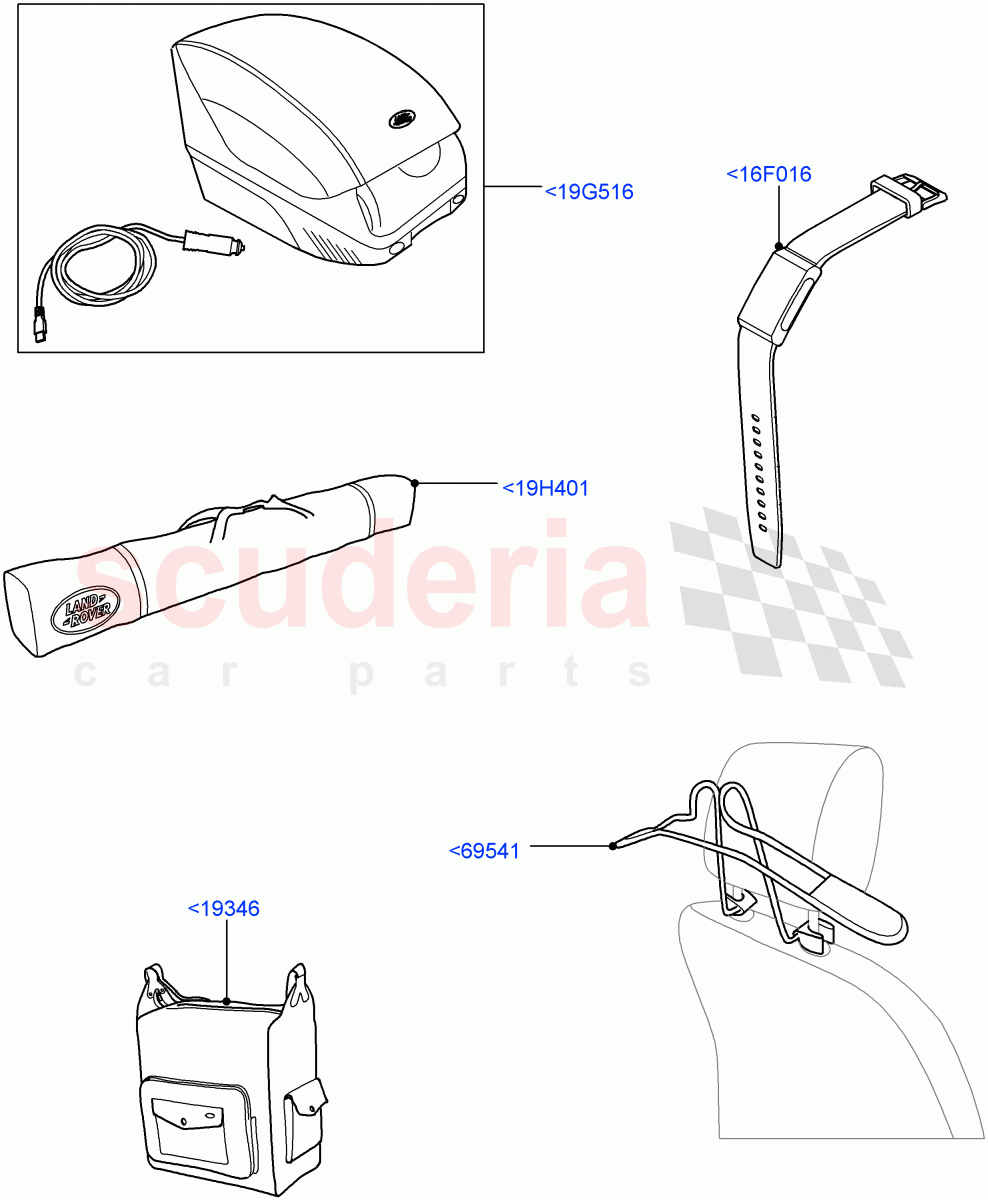 Touring Accessories (Accessory) (Halewood (UK), Itatiaia (Brazil)) of Land Rover Land Rover Discovery Sport (2015+) [2.2 Single Turbo Diesel]