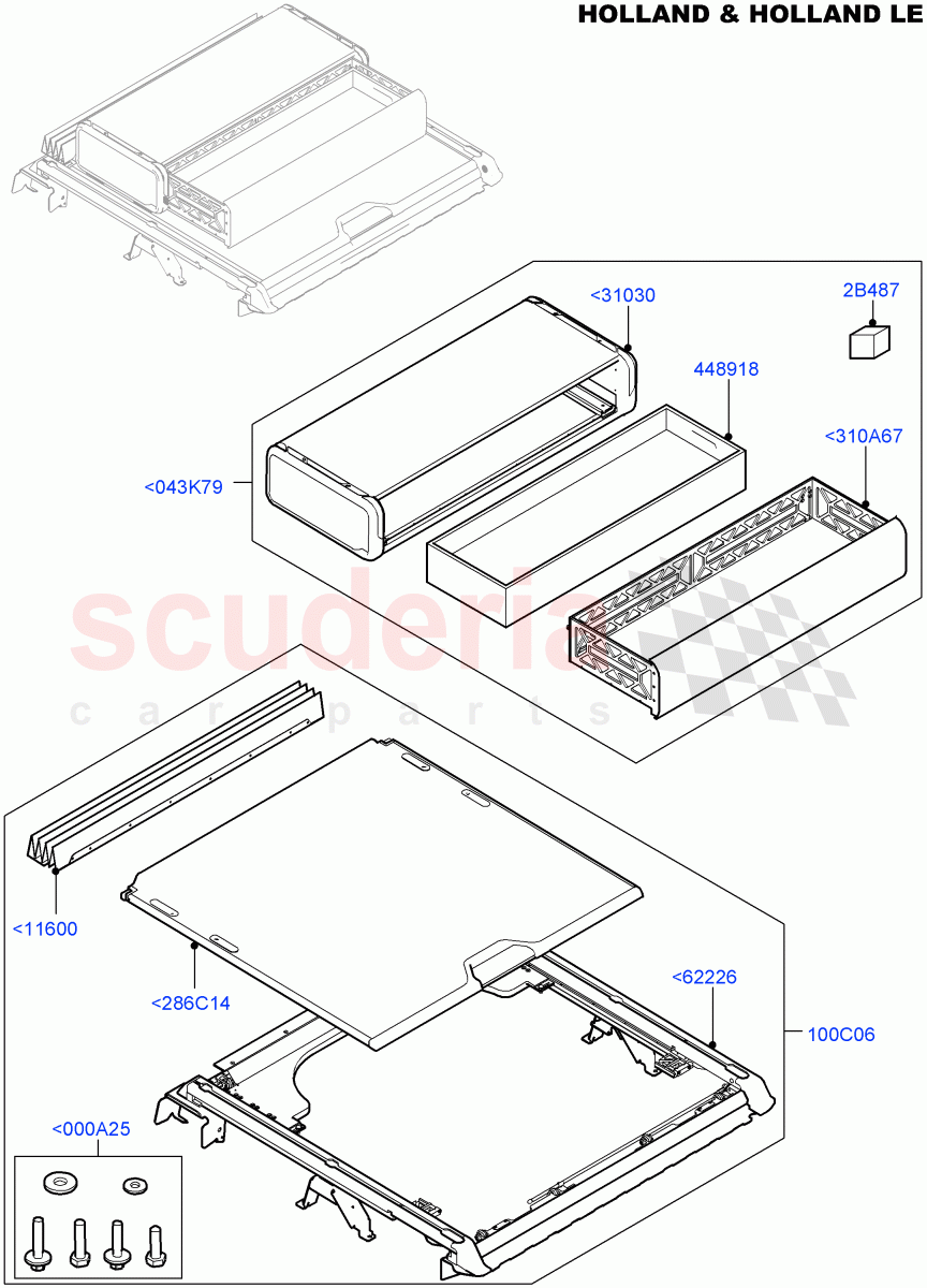 Load Compartment Trim (Holland & Holland LE) ((V) FROMFA000001) of Land Rover Land Rover Range Rover (2012-2021) [3.0 I6 Turbo Diesel AJ20D6]