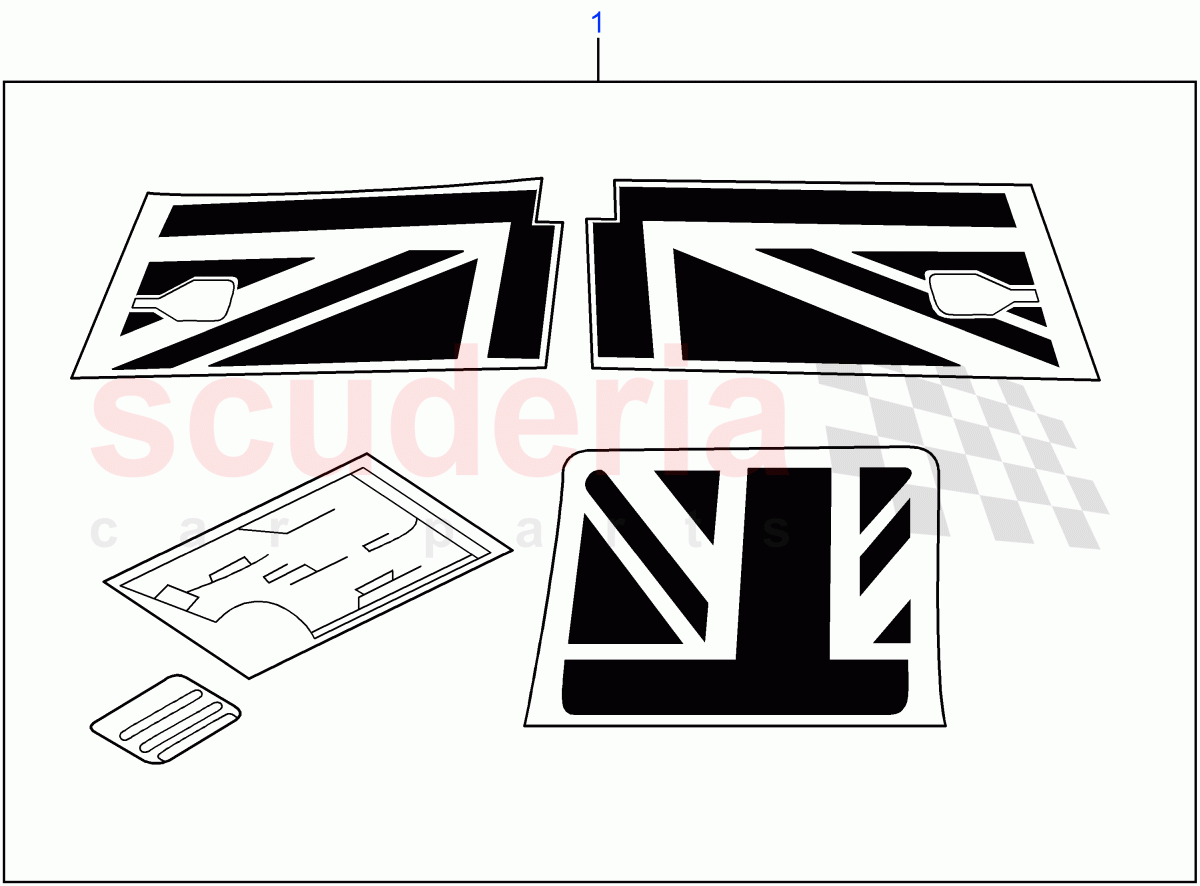 Decals((V)FROMDA000001) of Land Rover Land Rover Defender (2007-2016)