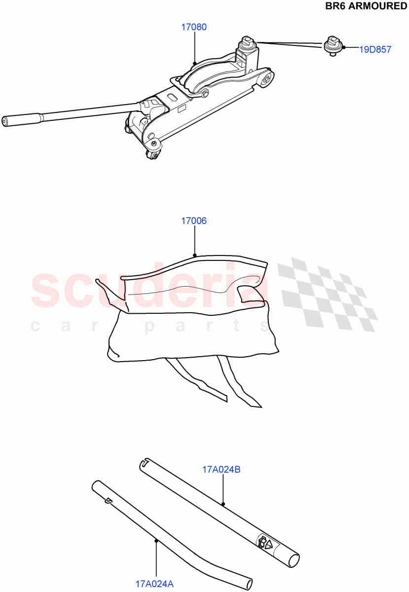 Tools (With B6 Level Armouring) ((V) FROMAA000001) of Land Rover Land Rover Range Rover (2010-2012) [4.4 DOHC Diesel V8 DITC]