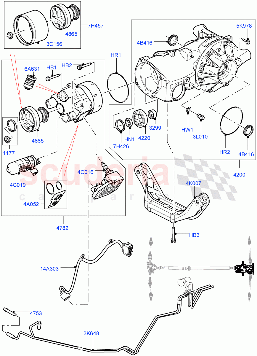 Rear Axle (Changsu (China), Efficient Driveline) ((V) FROMEG000001, (V) TOGG134737) of Land Rover Land Rover Range Rover Evoque (2012-2018) [2.2 Single Turbo Diesel]