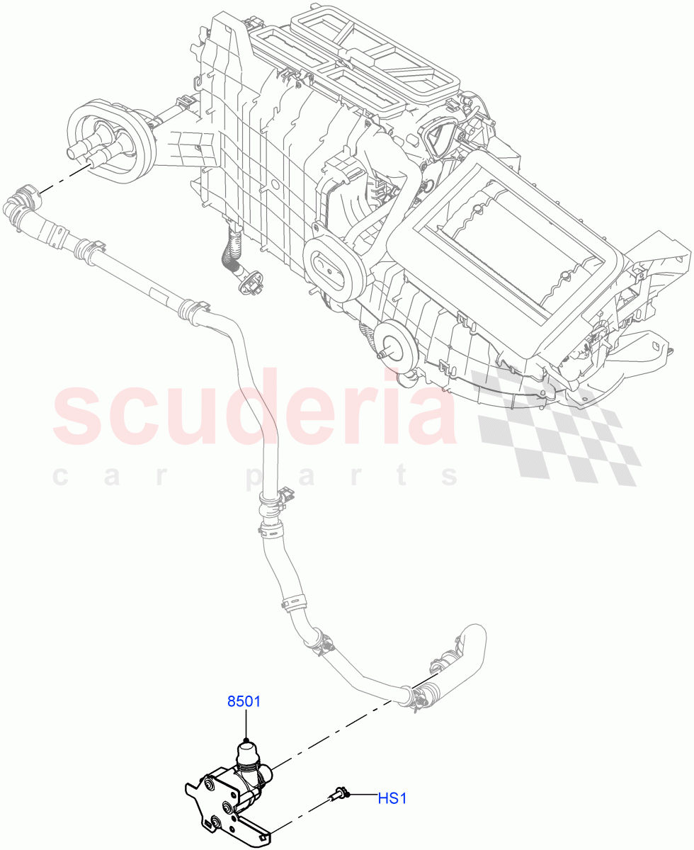 Auxiliary Circulation Coolant Pump(3.0L AJ20D6 Diesel High)((V)FROMMA000001) of Land Rover Land Rover Range Rover Velar (2017+) [3.0 I6 Turbo Petrol AJ20P6]