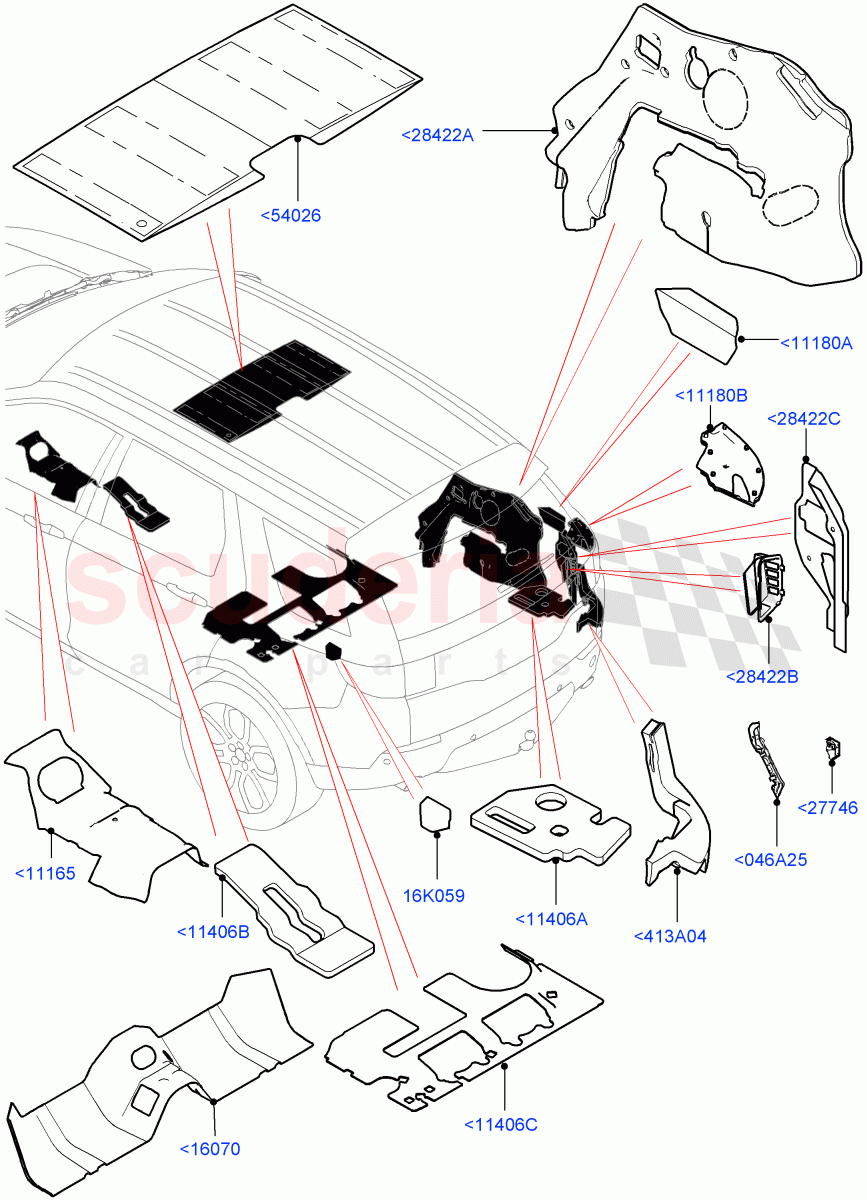 Insulators - Rear(Itatiaia (Brazil))((V)FROMGT000001) of Land Rover Land Rover Discovery Sport (2015+) [2.0 Turbo Diesel]