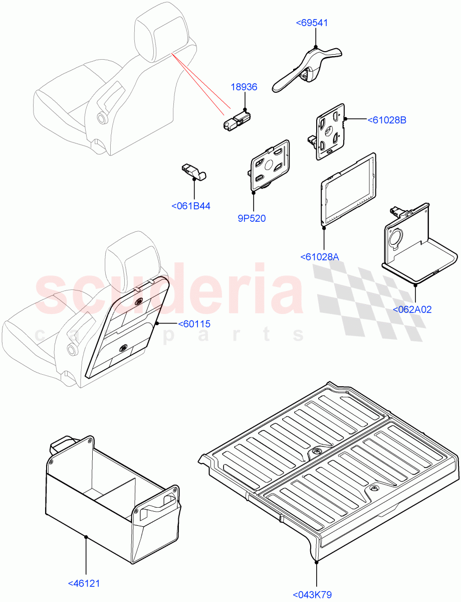 Storage(Nitra Plant Build, Solihull Plant Build) of Land Rover Land Rover Discovery 5 (2017+) [3.0 Diesel 24V DOHC TC]