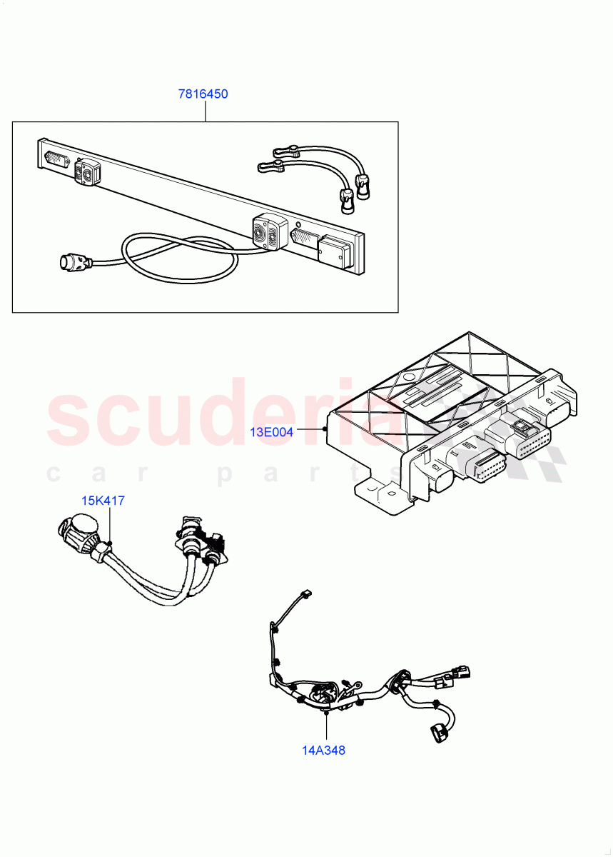 Towing Electrics of Land Rover Land Rover Defender (2020+) [3.0 I6 Turbo Petrol AJ20P6]