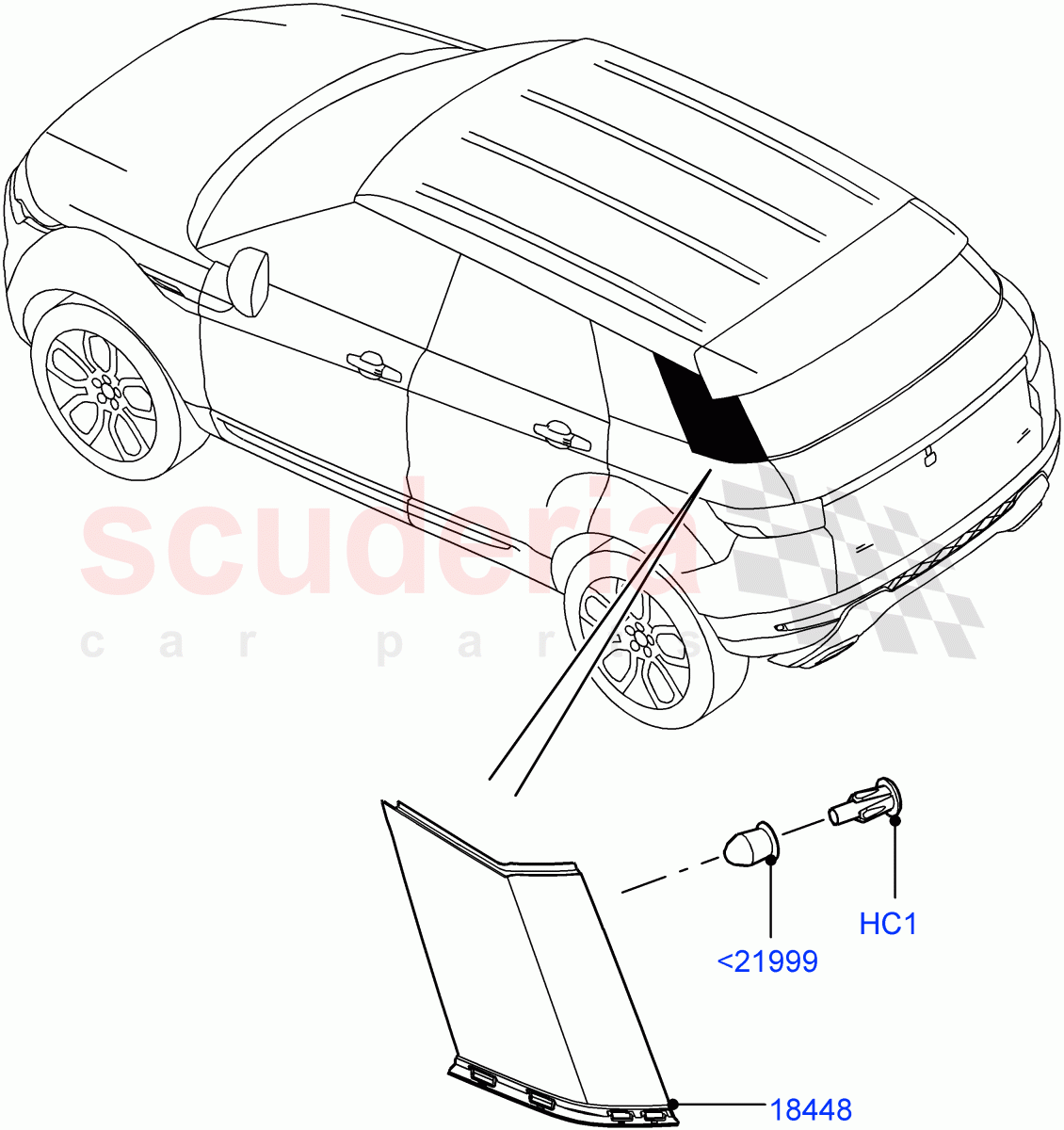 Luggage Compartment Door (Finishers) (Changsu (China)) ((V) FROMEG000001) of Land Rover Land Rover Range Rover Evoque (2012-2018) [2.2 Single Turbo Diesel]