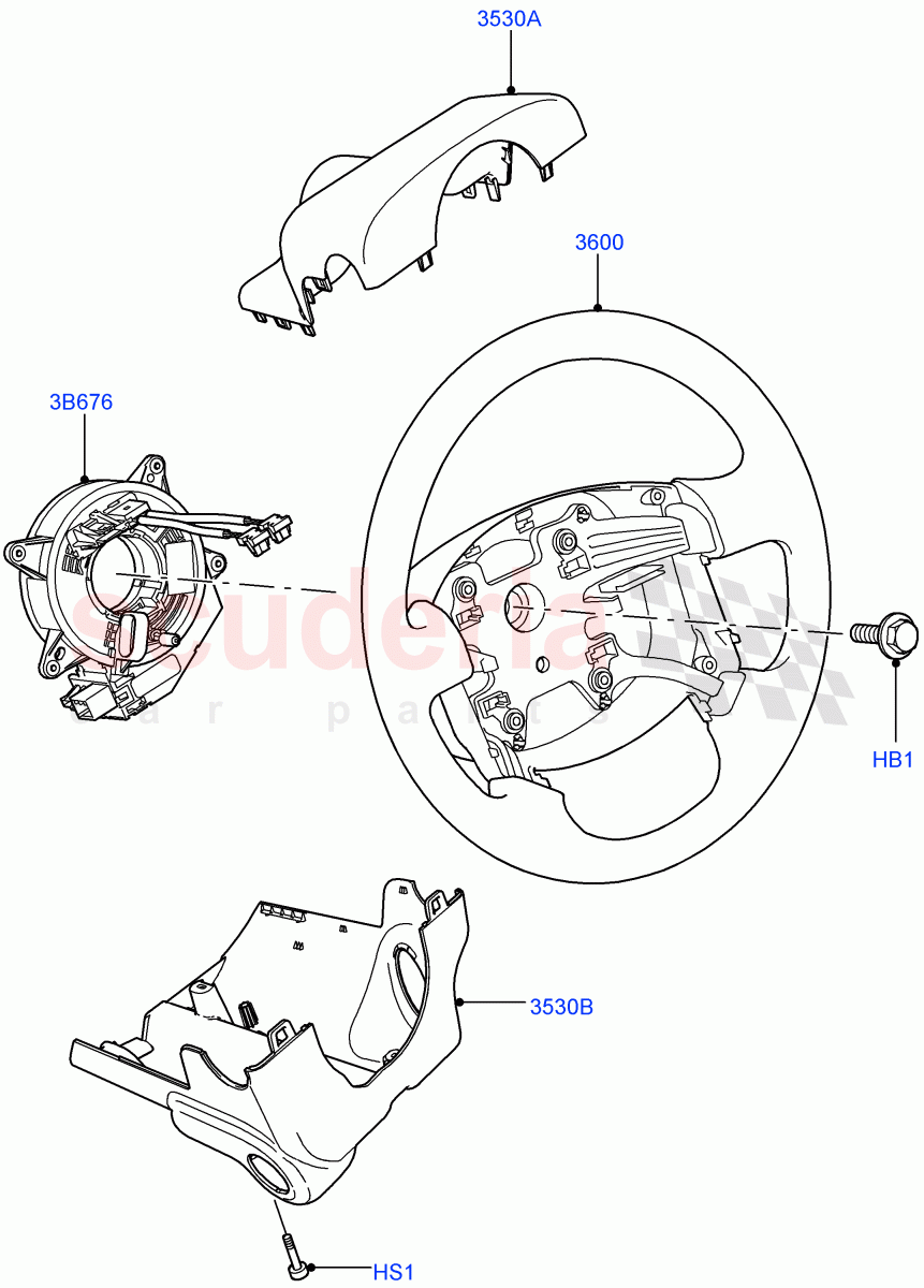 Steering Wheel((V)FROMAA000001) of Land Rover Land Rover Discovery 4 (2010-2016) [4.0 Petrol V6]