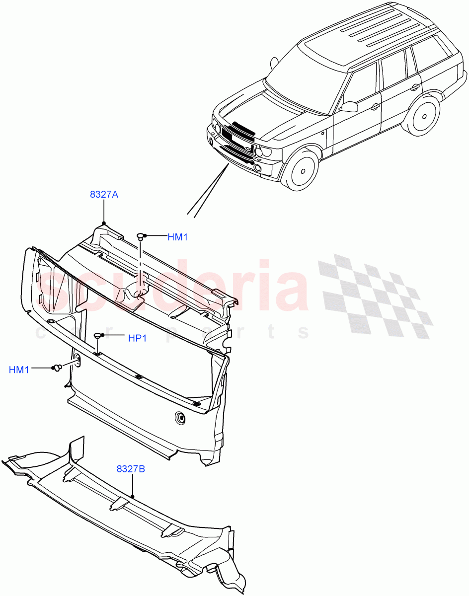 Air Deflectors ((V) FROMAA000001) of Land Rover Land Rover Range Rover (2010-2012) [3.6 V8 32V DOHC EFI Diesel]