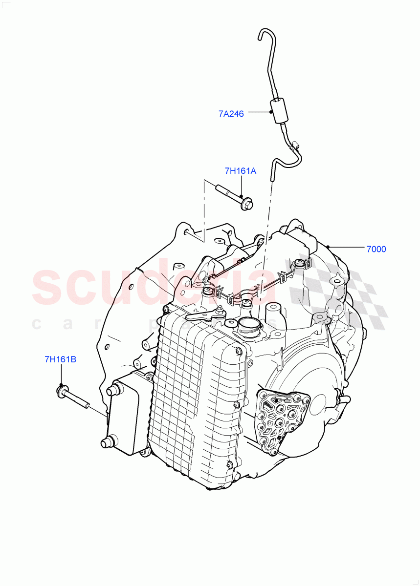 Auto Trans Assy & Speedometer Drive(2.0L I4 DSL MID DOHC AJ200,9 Speed Auto AWD,Itatiaia (Brazil),2.0L I4 DSL HIGH DOHC AJ200)((V)FROMGT000001) of Land Rover Land Rover Discovery Sport (2015+) [2.0 Turbo Diesel]