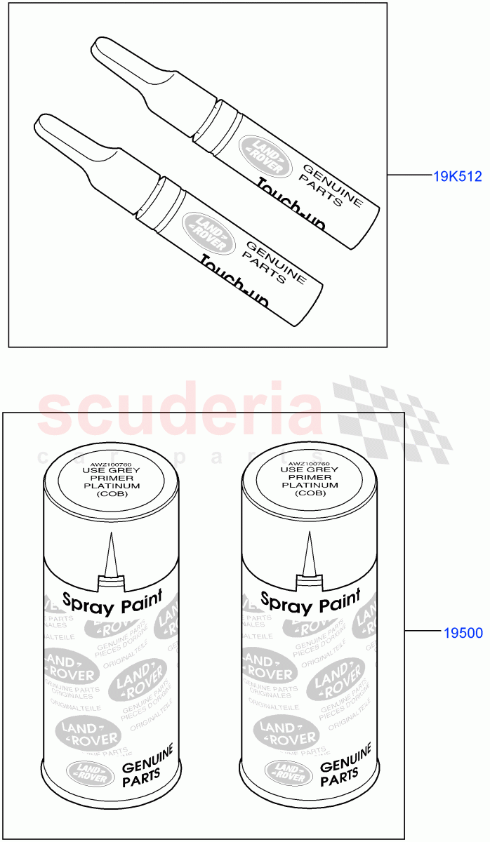 Paint(Accessory)((V)FROMAA000001) of Land Rover Land Rover Range Rover (2010-2012) [5.0 OHC SGDI SC V8 Petrol]