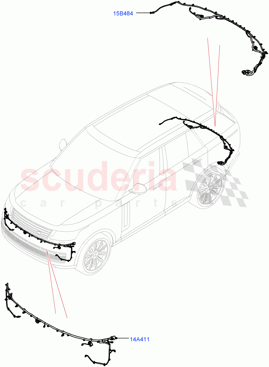 Electrical Wiring - Body And Rear (Bumper) of Land Rover Land Rover Range Rover (2022+) [4.4 V8 Turbo Petrol NC10]