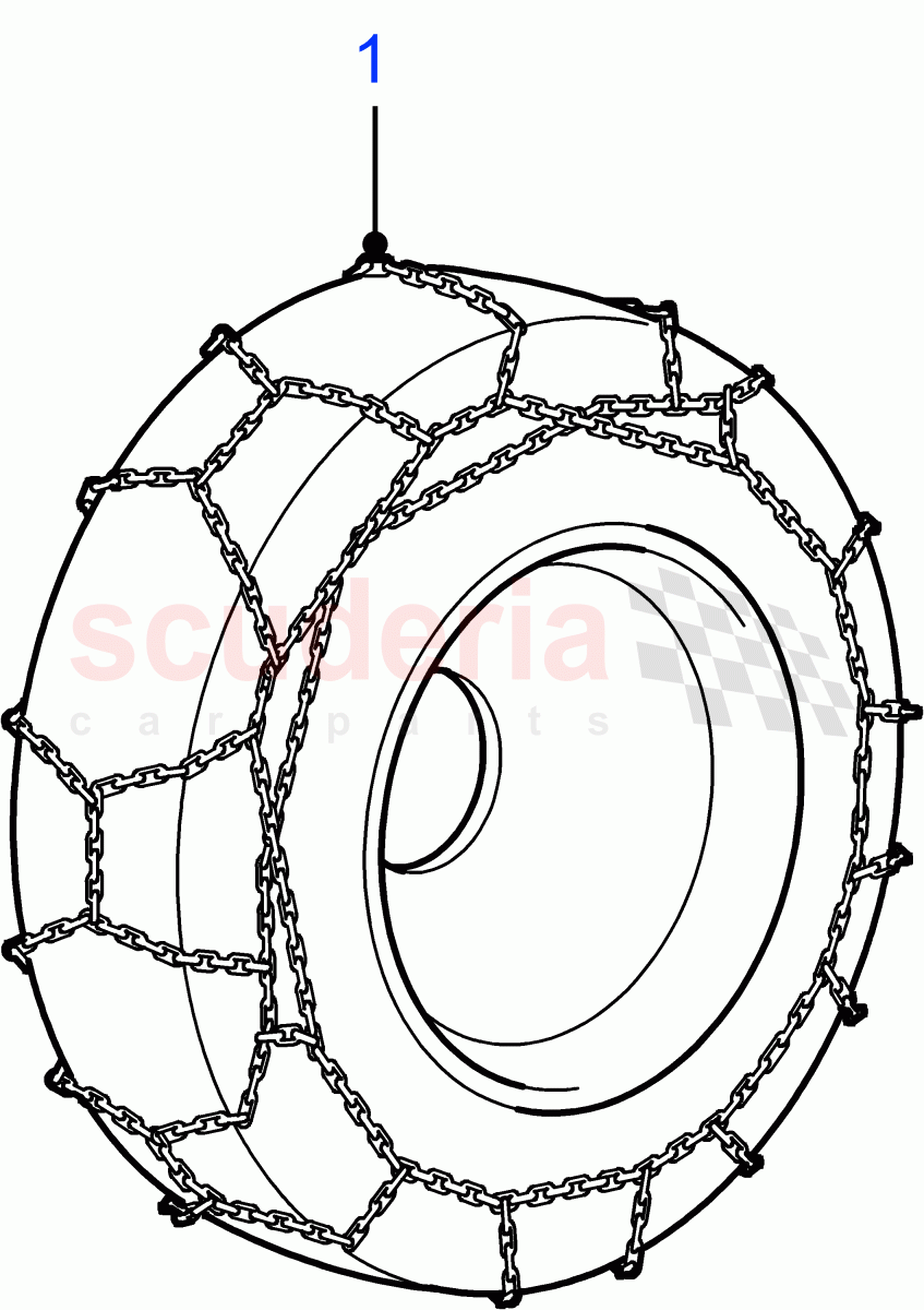 Snow Chains ((V) FROM7A000001) of Land Rover Land Rover Defender (2007-2016)