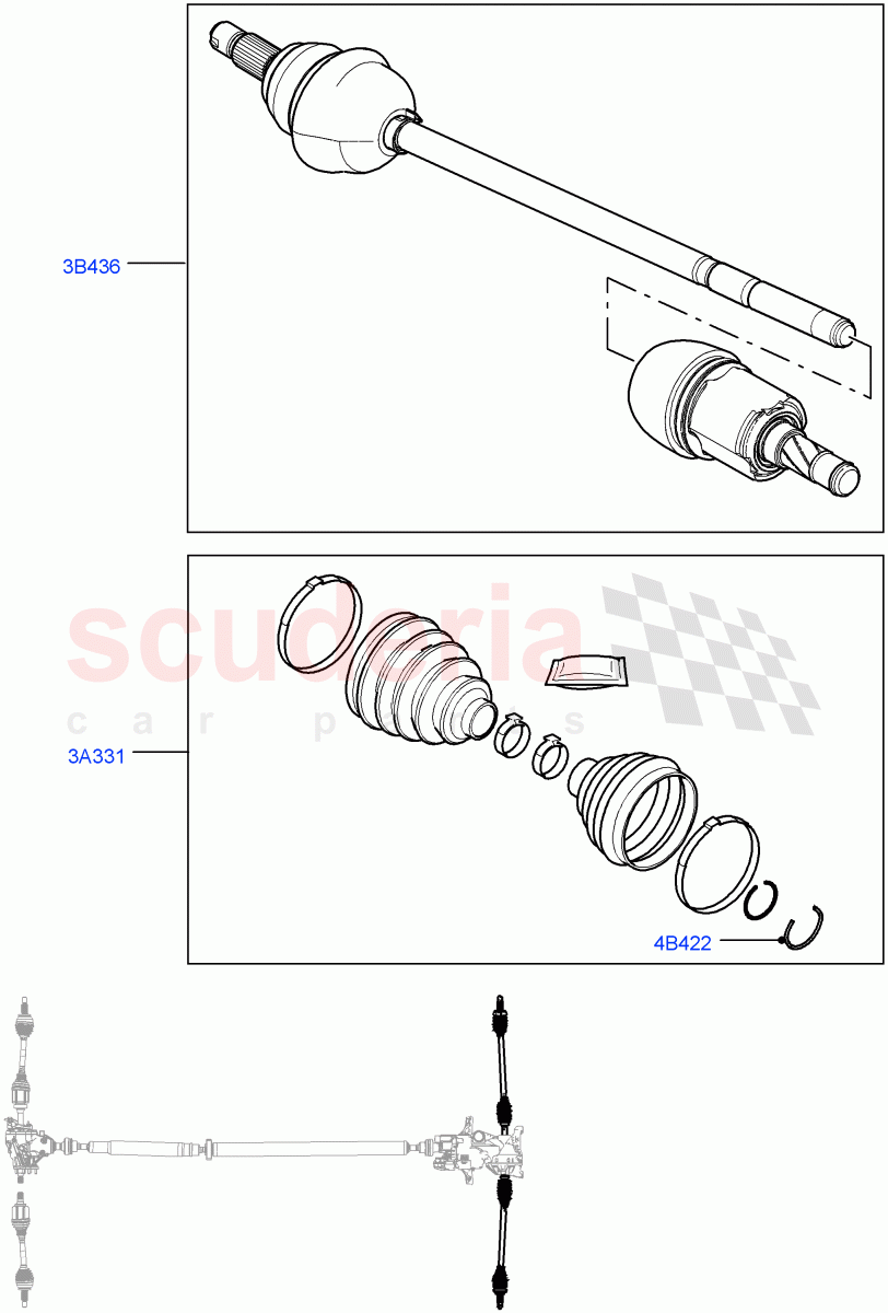 Drive Shaft - Rear Axle Drive (Changsu (China)) ((V) FROMEG000001) of Land Rover Land Rover Range Rover Evoque (2012-2018) [2.2 Single Turbo Diesel]