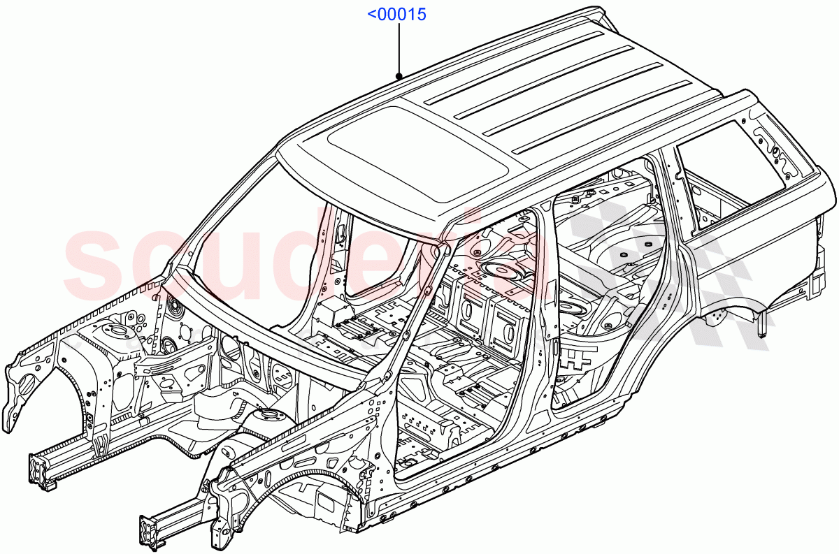 Bodyshell (Less Armoured) ((V) FROMAA000001) of Land Rover Land Rover Range Rover (2010-2012) [3.6 V8 32V DOHC EFI Diesel]