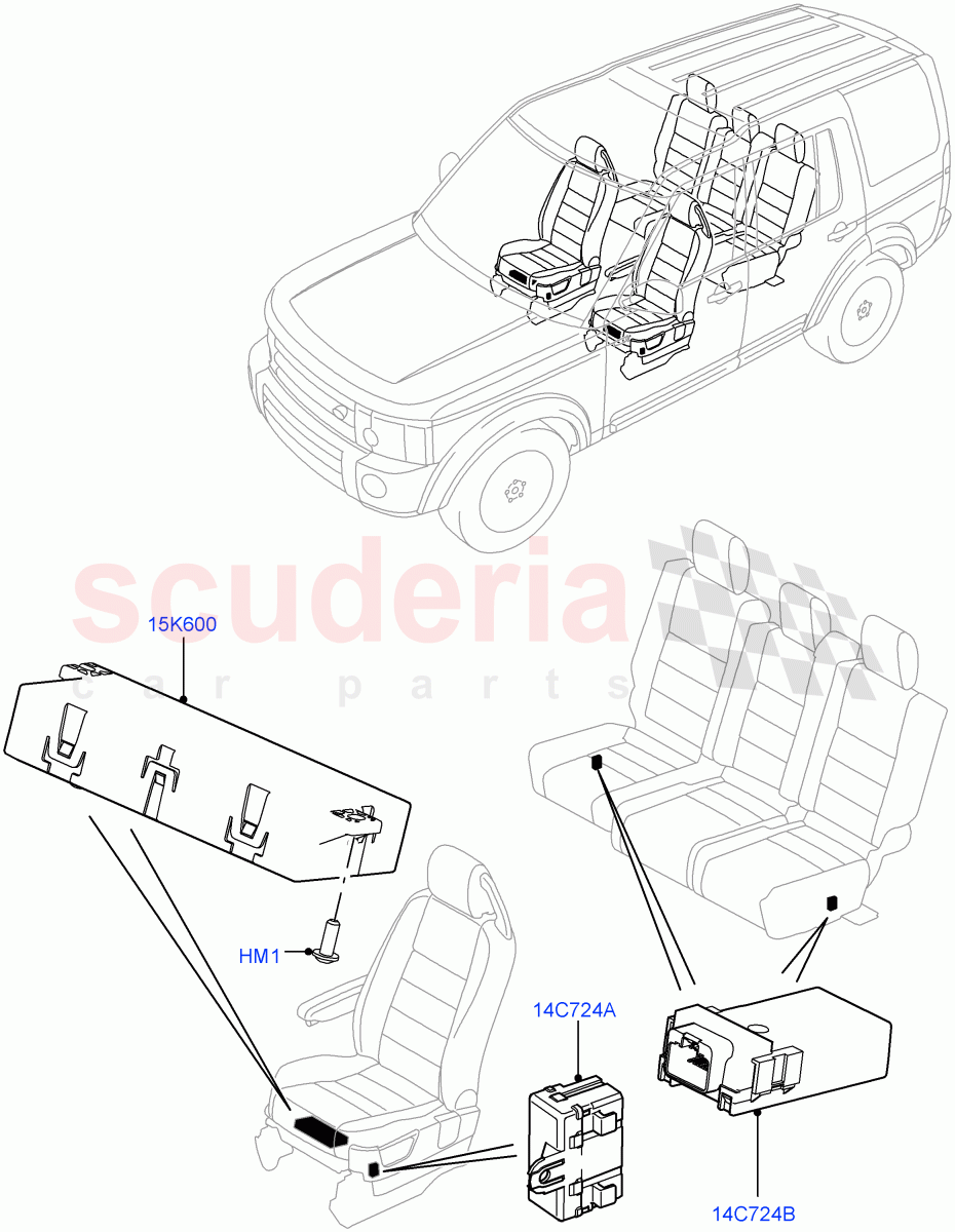 Vehicle Modules And Sensors (Seats) ((V) FROMEA000001) of Land Rover Land Rover Discovery 4 (2010-2016) [4.0 Petrol V6]