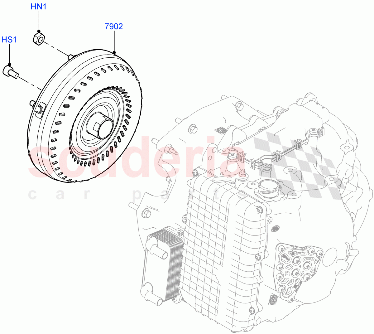 Converter(9 Speed Auto AWD,Itatiaia (Brazil))((V)FROMGT000001) of Land Rover Land Rover Discovery Sport (2015+) [2.0 Turbo Diesel AJ21D4]