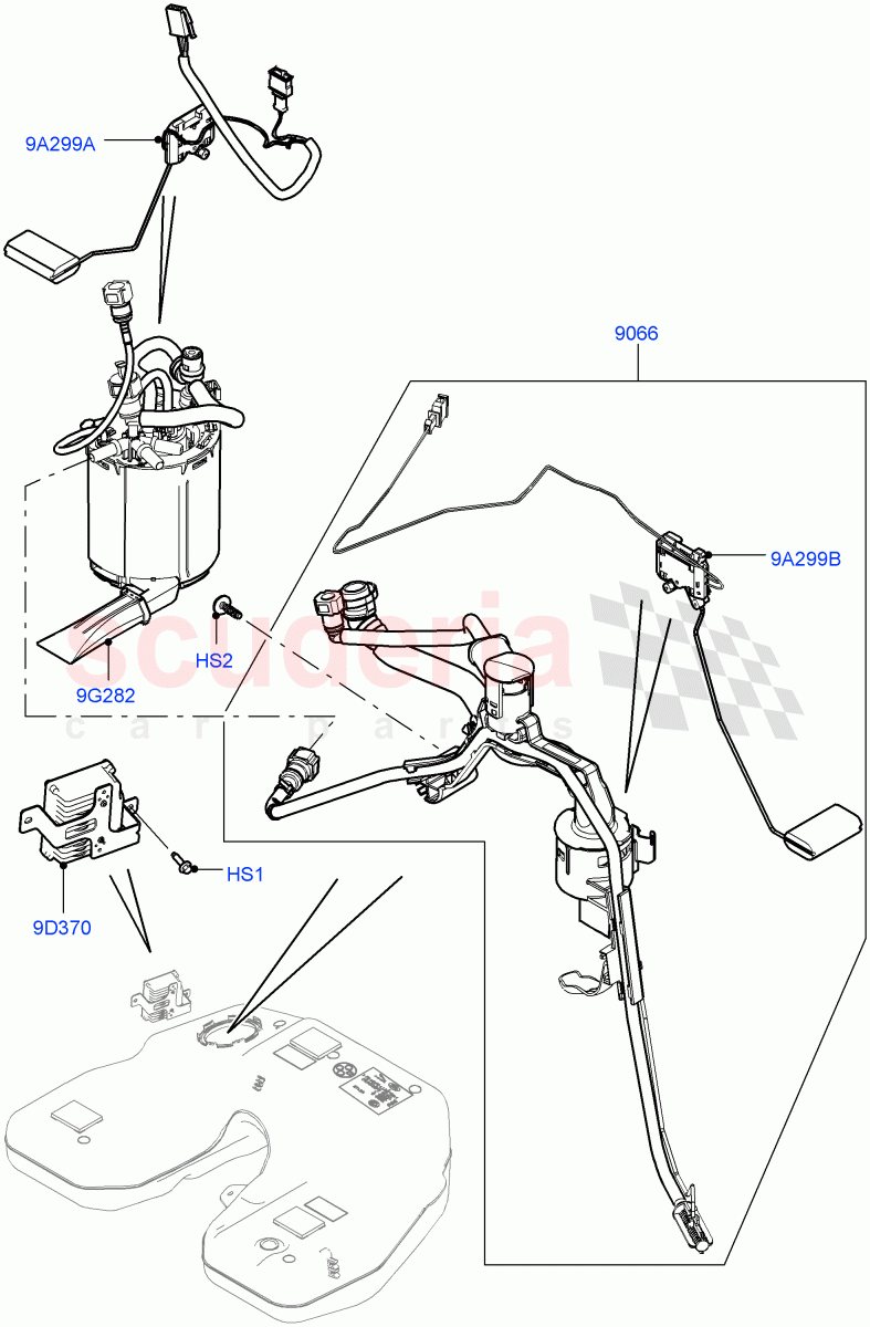 Fuel Pump And Sender Unit(3.0L DOHC GDI SC V6 PETROL)((V)TOGA999999) of Land Rover Land Rover Range Rover Sport (2014+) [3.0 DOHC GDI SC V6 Petrol]