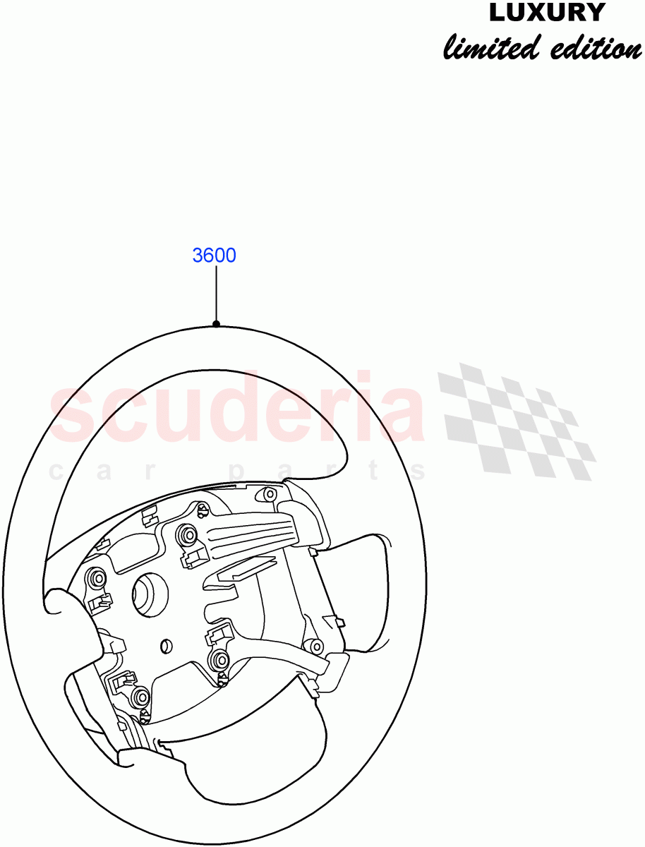 Steering Wheel((V)FROMCA000001) of Land Rover Land Rover Discovery 4 (2010-2016) [4.0 Petrol V6]