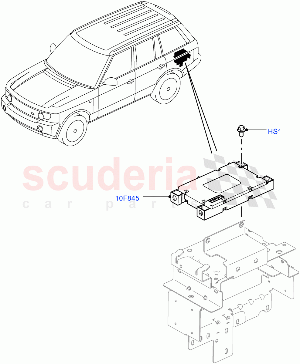 Cellular Phone Installation ((V) FROMAA000001) of Land Rover Land Rover Range Rover (2010-2012) [3.6 V8 32V DOHC EFI Diesel]