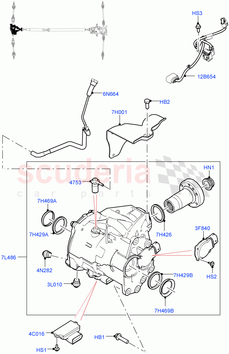 Front Axle Case(2.0L AJ20P4 Petrol High PTA,Changsu (China),2.0L AJ20P4 Petrol Mid PTA)((V)FROMKG446857) of Land Rover Land Rover Discovery Sport (2015+) [2.0 Turbo Petrol GTDI]