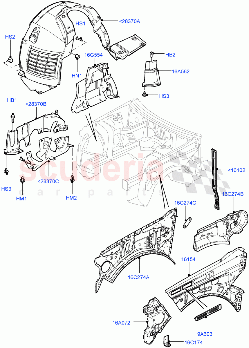 Front Panels, Aprons & Side Members(Apron)((V)FROMAA000001) of Land Rover Land Rover Range Rover (2010-2012) [3.6 V8 32V DOHC EFI Diesel]