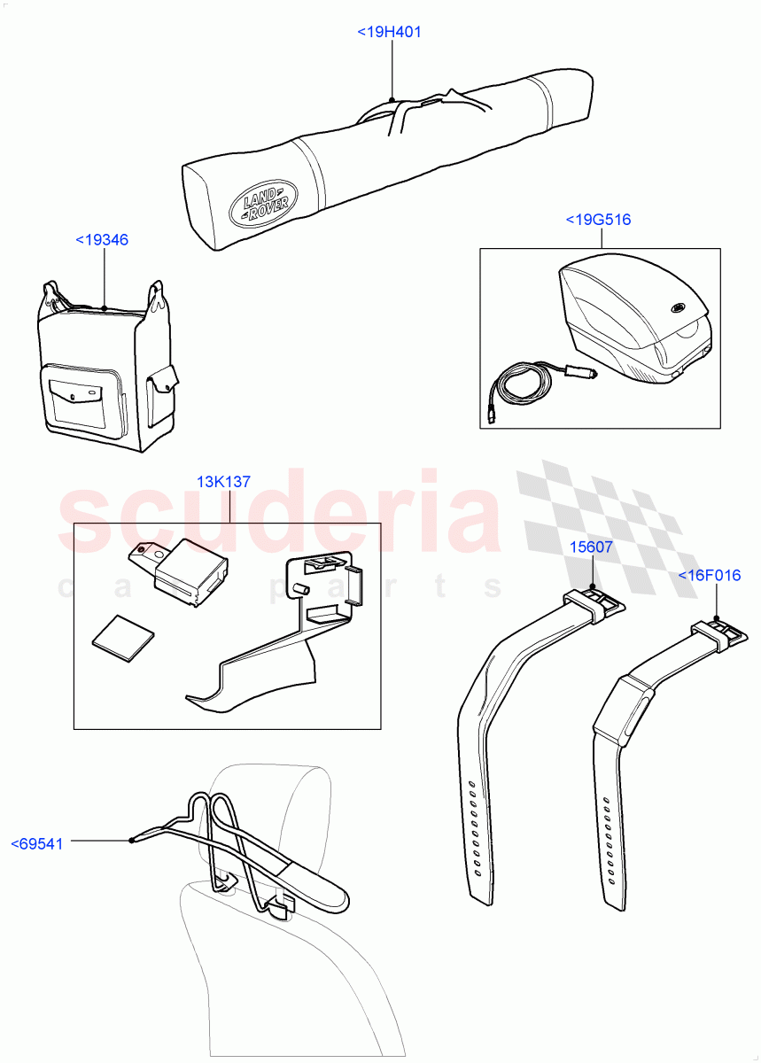 Touring Accessories(Accessory) of Land Rover Land Rover Range Rover (2012-2021) [2.0 Turbo Petrol AJ200P]