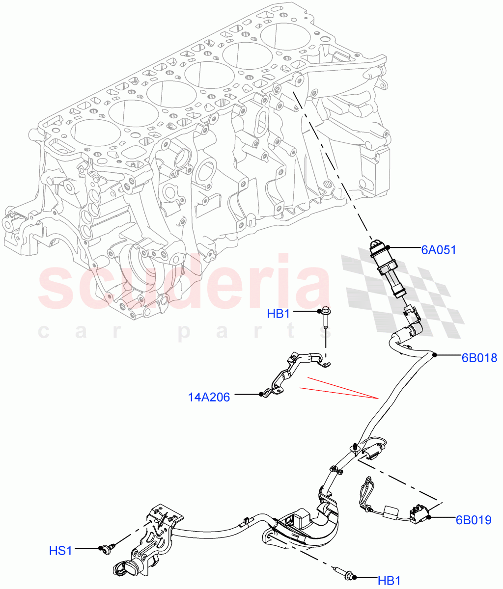 Engine Heater(3.0L AJ20P6 Petrol High,Immersion Heater - 700W / 110V,Immersion Heater-700W/220V)((V)FROMMA000001) of Land Rover Land Rover Range Rover Velar (2017+) [3.0 I6 Turbo Petrol AJ20P6]