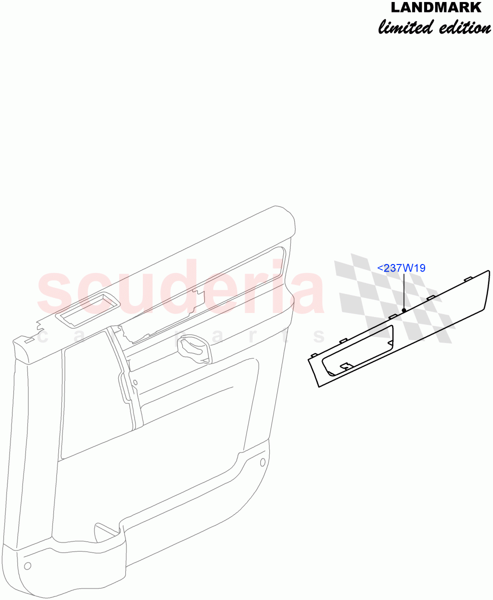 Front Door Trim Installation(Landmark Limited Edition)((V)FROMBA000001) of Land Rover Land Rover Discovery 4 (2010-2016) [4.0 Petrol V6]