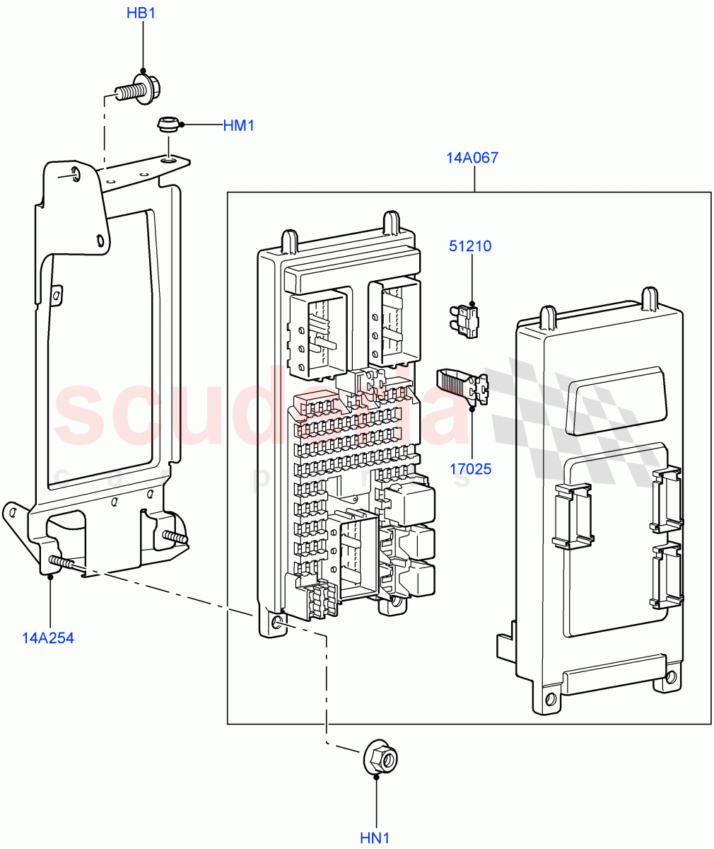 Fuses, Holders And Circuit Breakers (Passenger Compartment) ((V) TO9A999999) of Land Rover Land Rover Range Rover Sport (2005-2009) [2.7 Diesel V6]
