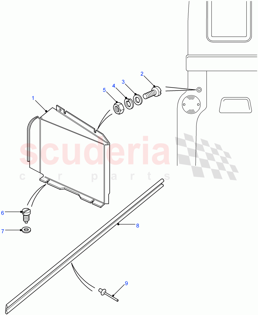 Rear Body Lamp Covers((V)FROM7A000001) of Land Rover Land Rover Defender (2007-2016)