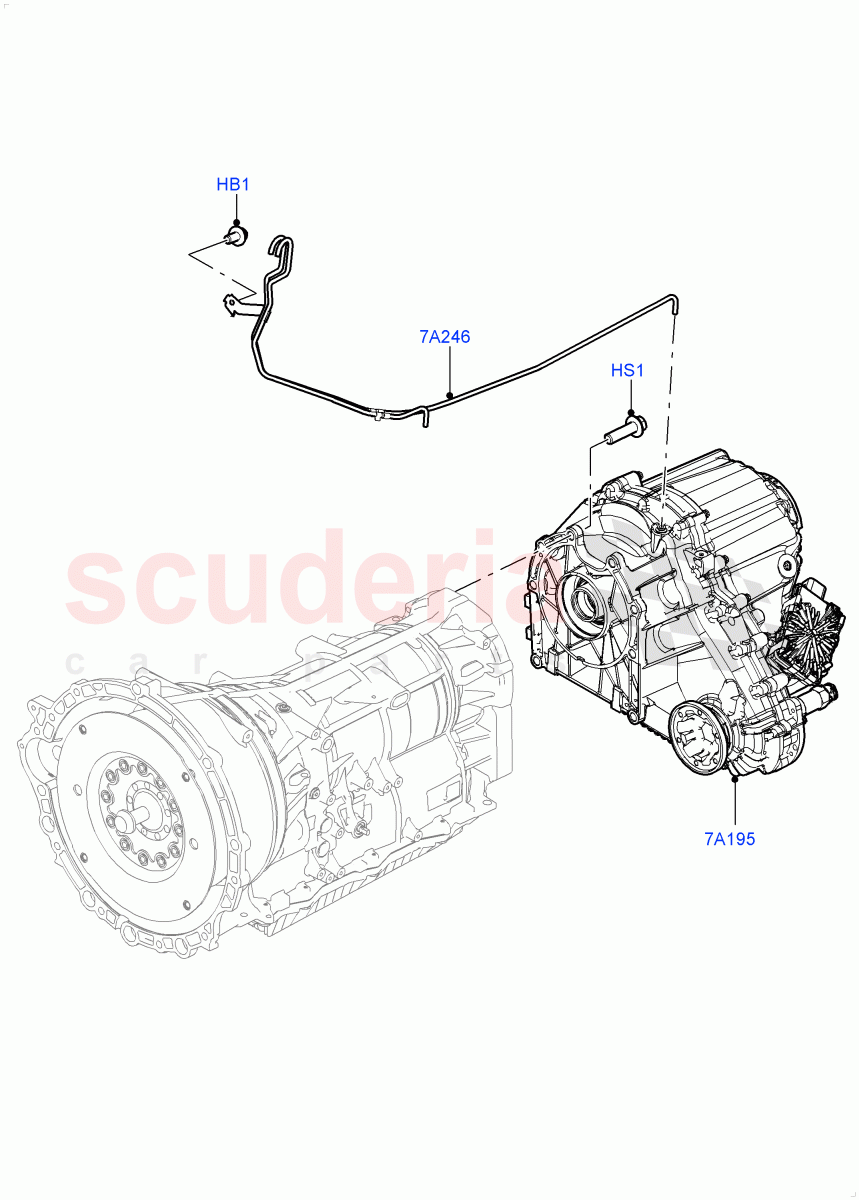 Transfer Drive Case (Nitra Plant Build) (With 2 Spd Trans Case With Ctl Trac) ((V) FROMK2000001, (V) TOL2999999) of Land Rover Land Rover Discovery 5 (2017+) [3.0 I6 Turbo Petrol AJ20P6]