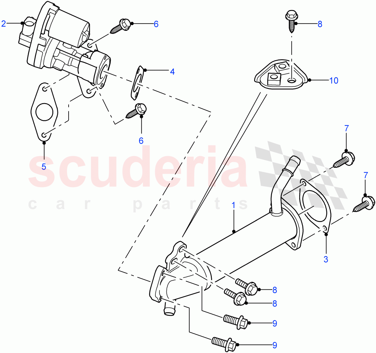 Exhaust Gas Recirculation ((V) FROM7A000001, (V) TOBA999999) of Land Rover Land Rover Defender (2007-2016)