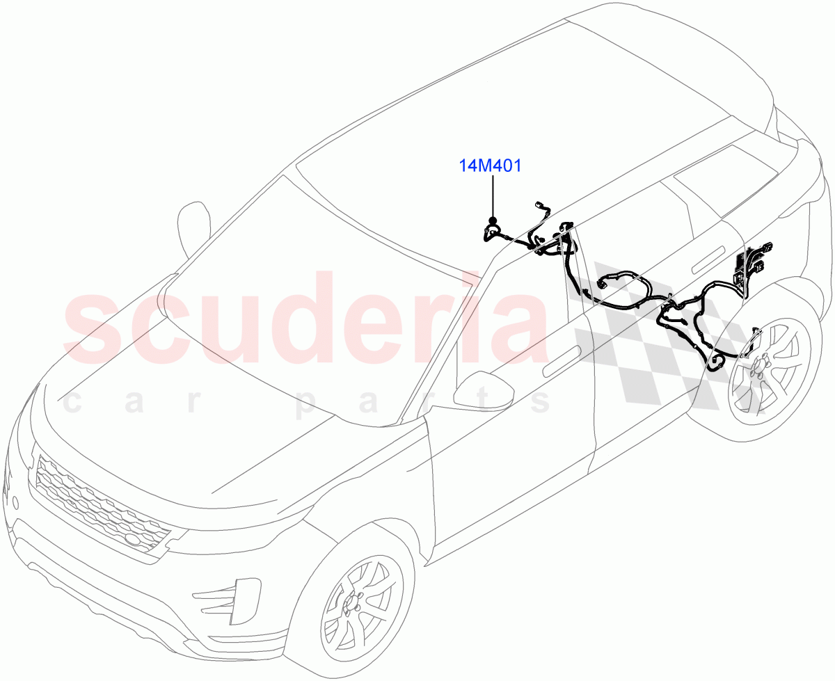 Electrical Wiring - Chassis (Halewood (UK)) of Land Rover Land Rover Range Rover Evoque (2019+) [1.5 I3 Turbo Petrol AJ20P3]