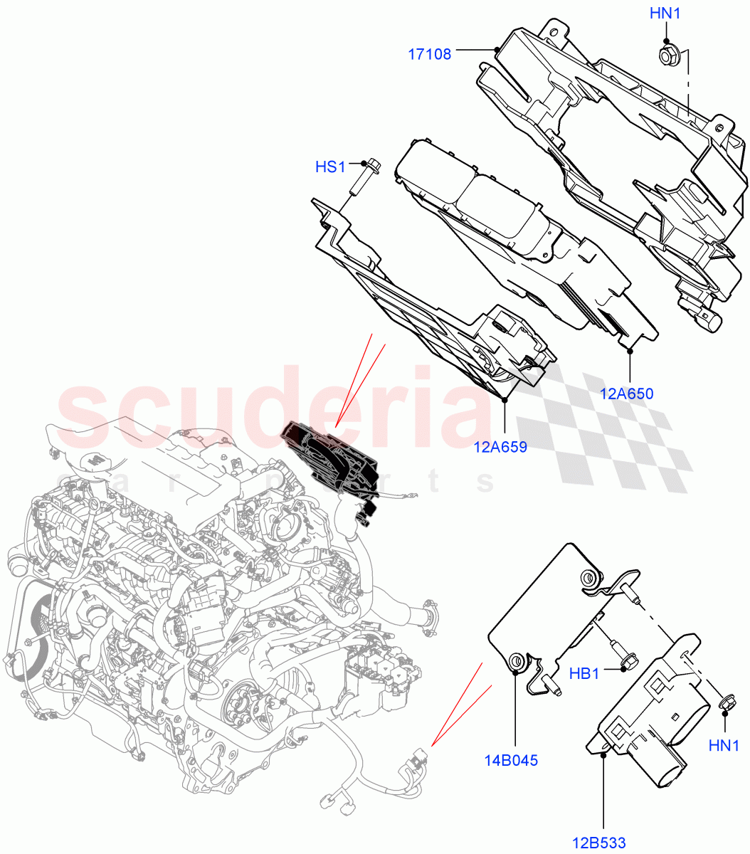 Engine Modules And Sensors (2.0L I4 DSL HIGH DOHC AJ200, Halewood (UK)) ((V) FROMJH000001) of Land Rover Land Rover Range Rover Evoque (2012-2018) [2.0 Turbo Diesel]