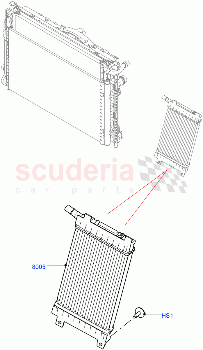 Radiator/Coolant Overflow Container (Auxiliary Unit) (2.0L I4 Mid DOHC AJ200 Petrol, Itatiaia (Brazil), With Extra Engine Cooling System, 2.0L I4 Mid AJ200 Petrol E100) ((V) FROMJT000001) of Land Rover Land Rover Discovery Sport (2015+) [2.0 Turbo Petrol AJ200P]