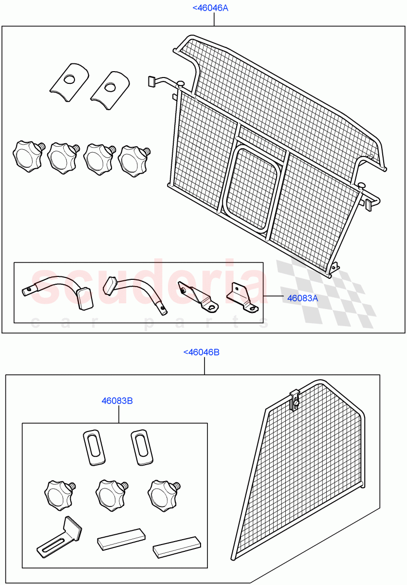 Dog Guard/Partition(Accessory)((V)FROMAA000001) of Land Rover Land Rover Range Rover Sport (2010-2013) [3.0 Diesel 24V DOHC TC]