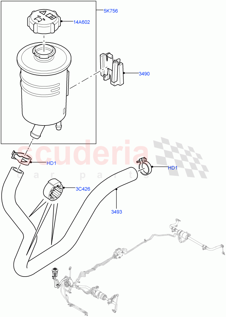 Active Anti-Roll Bar System (Reservoir) (With Roll Stability Control) ((V) FROMAA000001) of Land Rover Land Rover Range Rover Sport (2010-2013) [3.0 Diesel 24V DOHC TC]