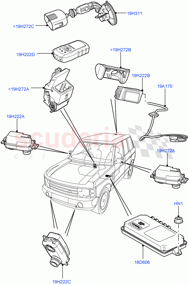 Camera Equipment ((V) FROMAA000001) of Land Rover Land Rover Range Rover (2010-2012) [5.0 OHC SGDI SC V8 Petrol]