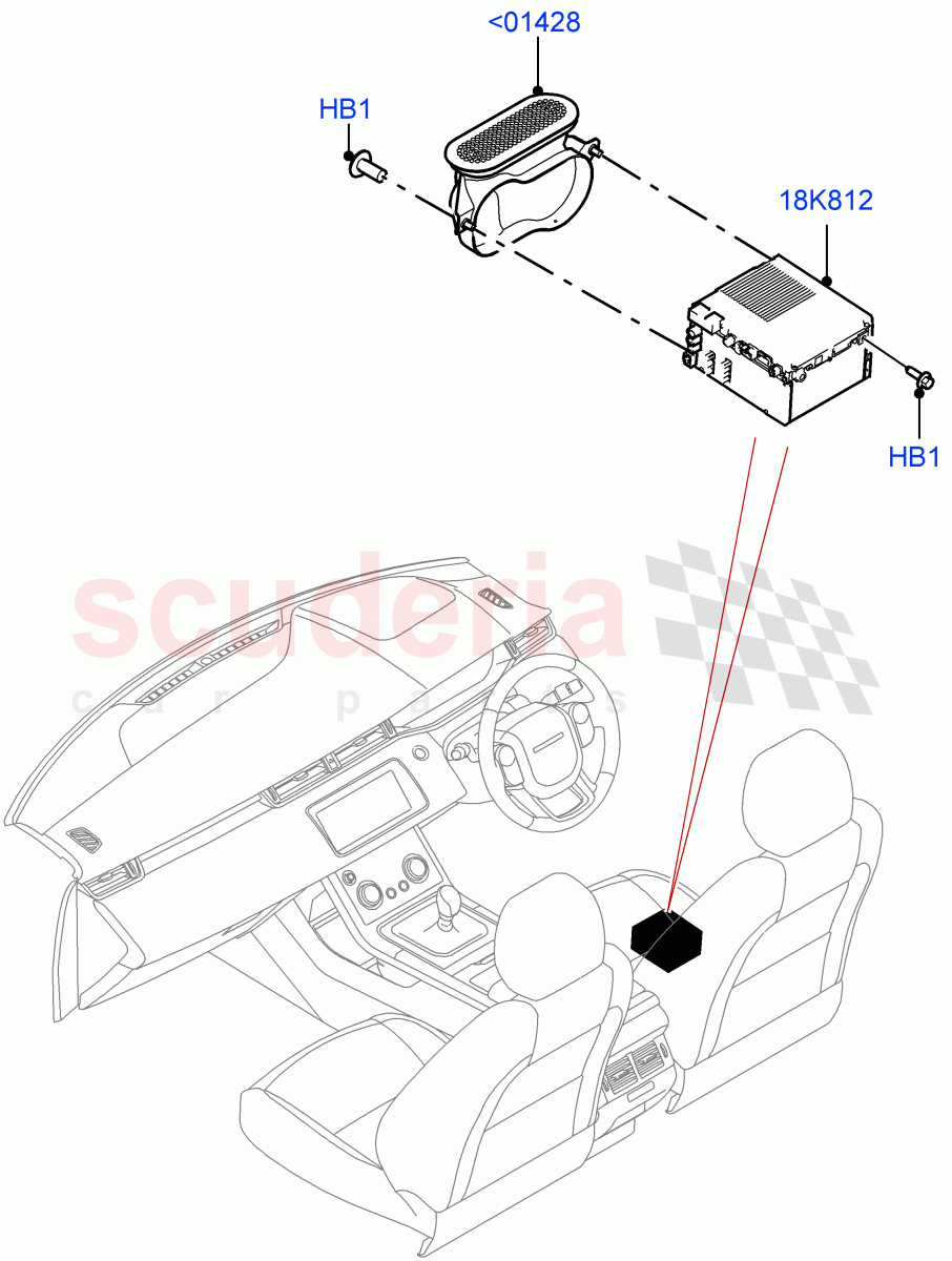 Family Entertainment System (Changsu (China)) of Land Rover Land Rover Range Rover Evoque (2019+) [1.5 I3 Turbo Petrol AJ20P3]
