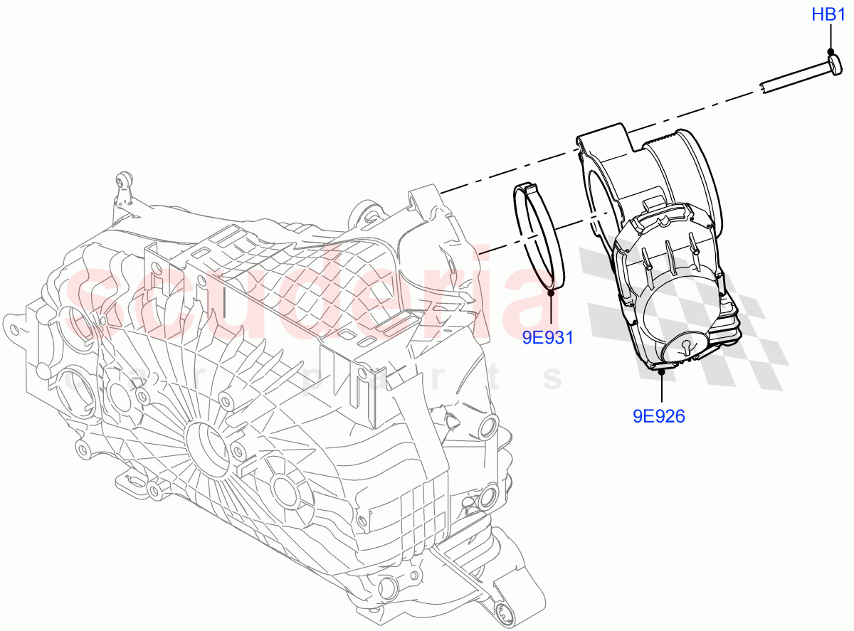 Throttle Housing (1.5L AJ20P3 Petrol High PHEV, Halewood (UK), 1.5L AJ20P3 Petrol High) ((V) FROMLH000001) of Land Rover Land Rover Discovery Sport (2015+) [1.5 I3 Turbo Petrol AJ20P3]