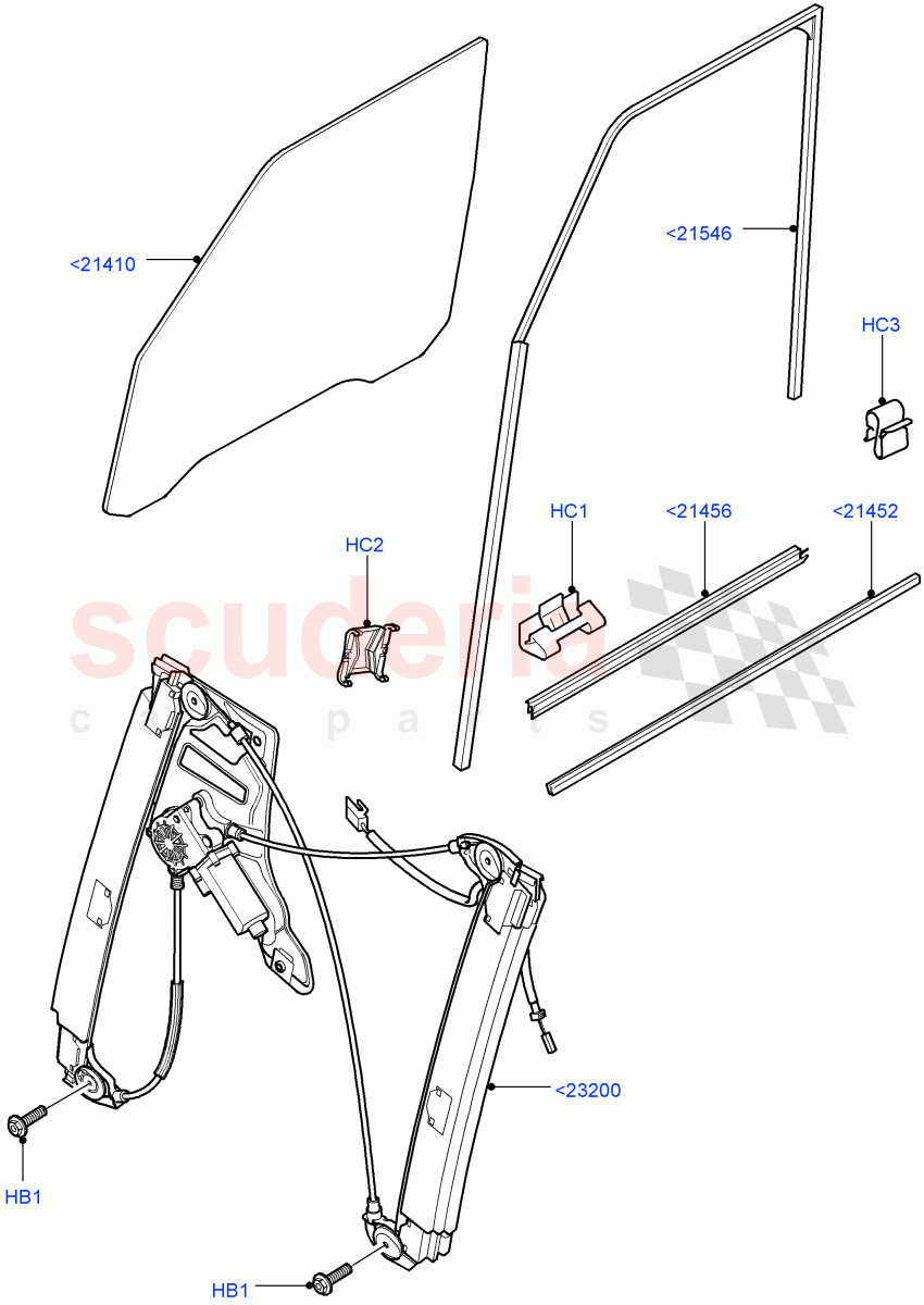 Front Door Glass & Window Controls(Less Armoured)((V)FROMAA000001) of Land Rover Land Rover Range Rover (2010-2012) [5.0 OHC SGDI NA V8 Petrol]