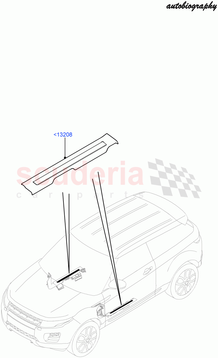 Side Trim (Sill) (3 Door, Halewood (UK), Autobiography Pack) ((V) FROMFH000001) of Land Rover Land Rover Range Rover Evoque (2012-2018) [2.0 Turbo Petrol GTDI]