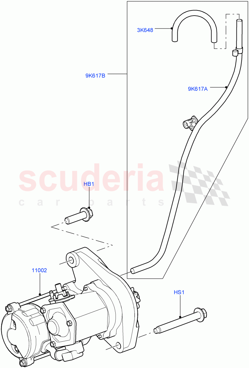 Starter Motor(5.0L OHC SGDI NA V8 Petrol - AJ133)((V)FROMAA000001) of Land Rover Land Rover Range Rover Sport (2010-2013) [5.0 OHC SGDI NA V8 Petrol]