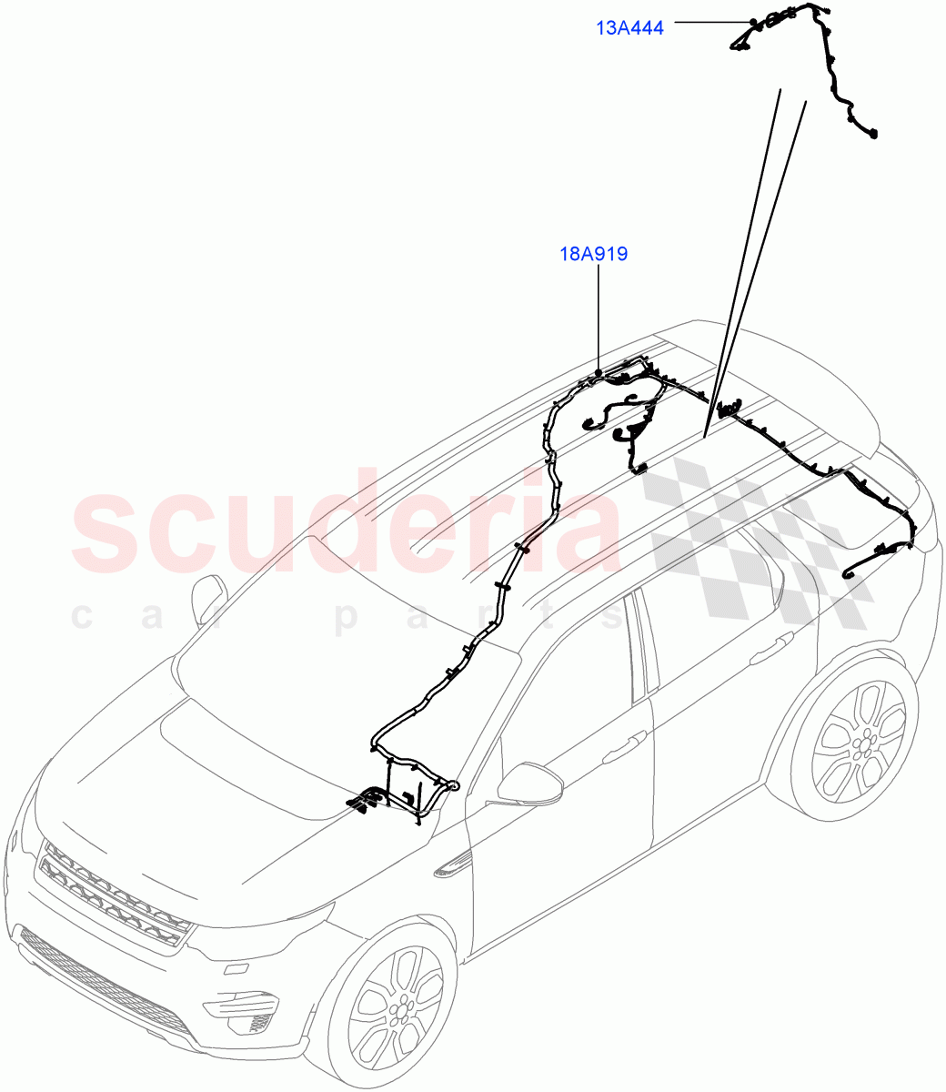 Electrical Wiring - Body And Rear (Audio/Navigation/Entertainment) (Changsu (China)) ((V) FROMFG000001) of Land Rover Land Rover Discovery Sport (2015+) [2.0 Turbo Diesel]