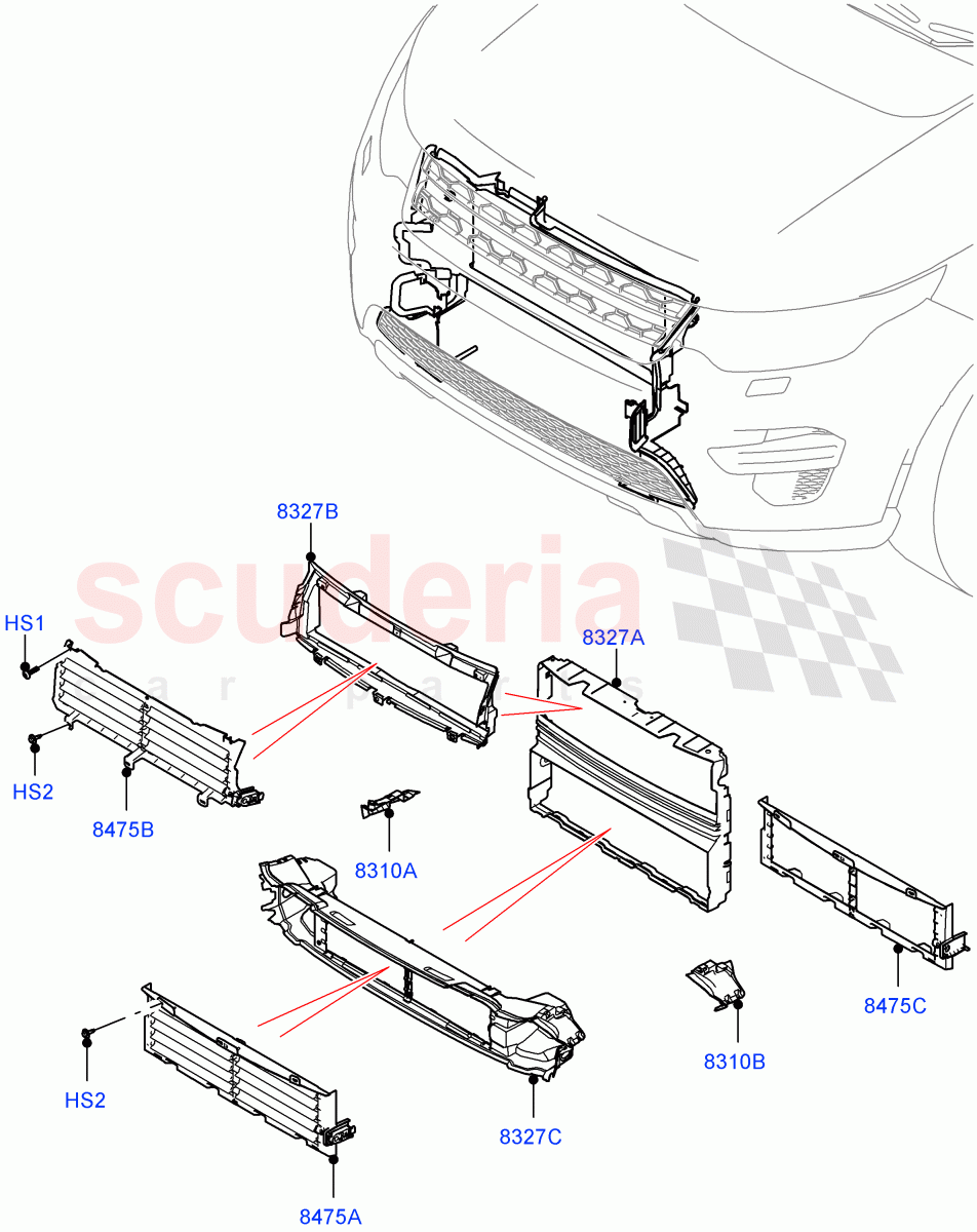 Air Deflectors (Changsu (China)) ((V) FROMKG446857) of Land Rover Land Rover Discovery Sport (2015+) [2.2 Single Turbo Diesel]