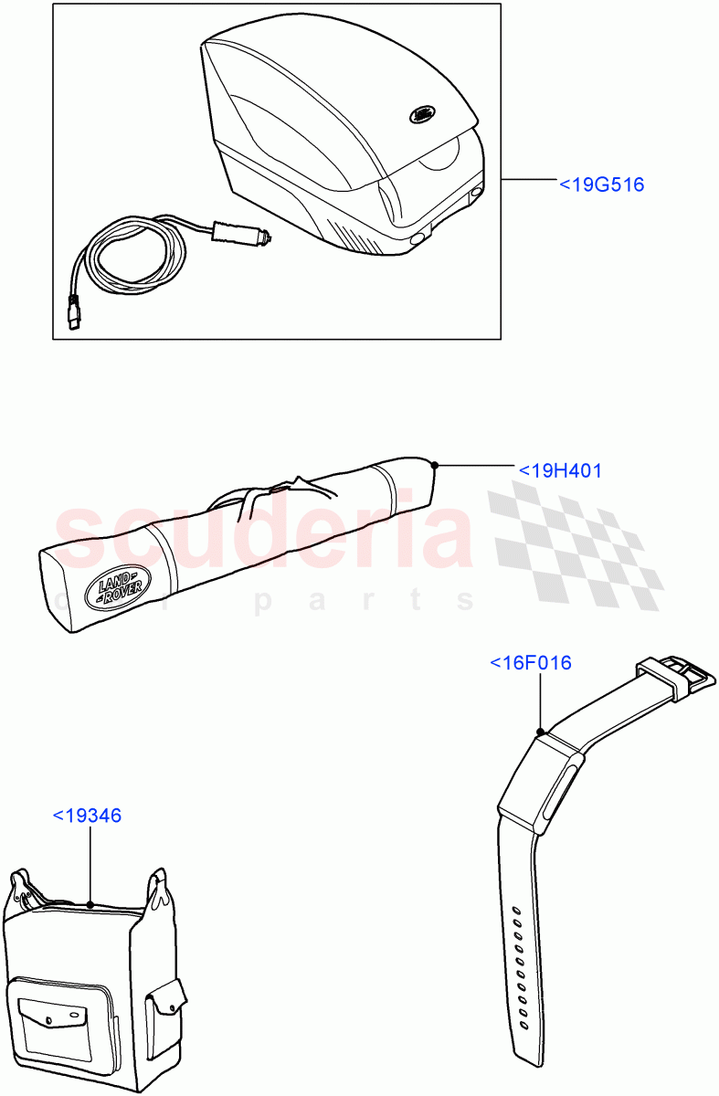 Touring Accessories(Accessory)(Halewood (UK)) of Land Rover Land Rover Range Rover Evoque (2019+) [2.0 Turbo Diesel AJ21D4]