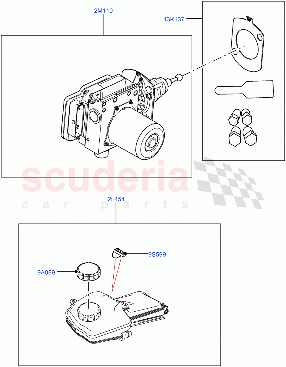 Brake And ABS Pump(Changsu (China))((V)FROMMG575835) of Land Rover Land Rover Range Rover Evoque (2019+) [2.0 Turbo Diesel AJ21D4]