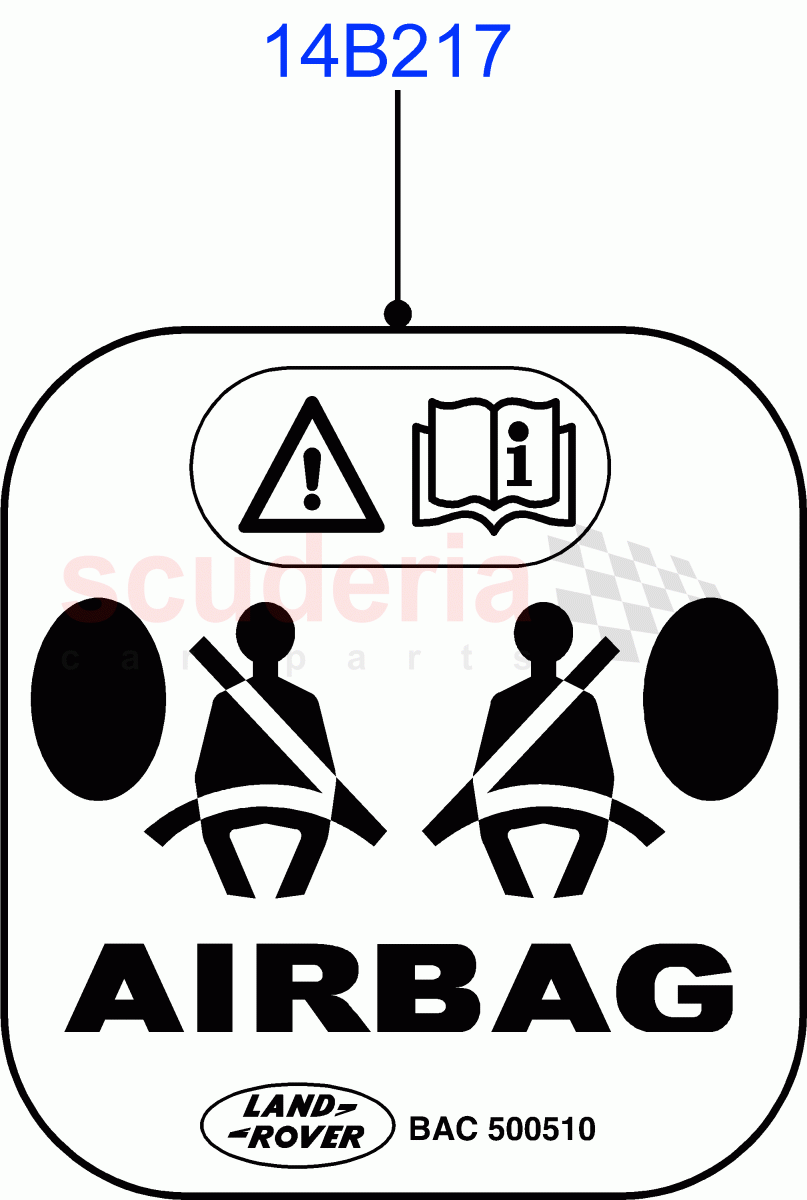 Labels (Air Bag) (Changsu (China)) ((V) FROMKG006088) of Land Rover Land Rover Range Rover Evoque (2019+) [2.0 Turbo Diesel AJ21D4]