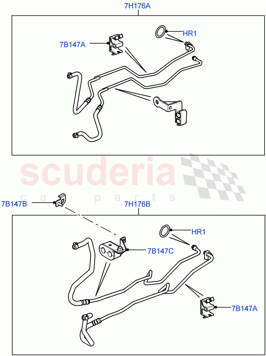 Transmission Cooling Systems (Cologne V6 4.0 EFI (SOHC), 6 Speed Auto ZF 6HP26 Steptronic, Lion Diesel 2.7 V6 (140KW)) ((V) FROMAA000001) of Land Rover Land Rover Discovery 4 (2010-2016) [4.0 Petrol V6]